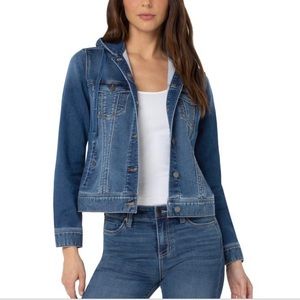 liverpool self hooded jean jacket